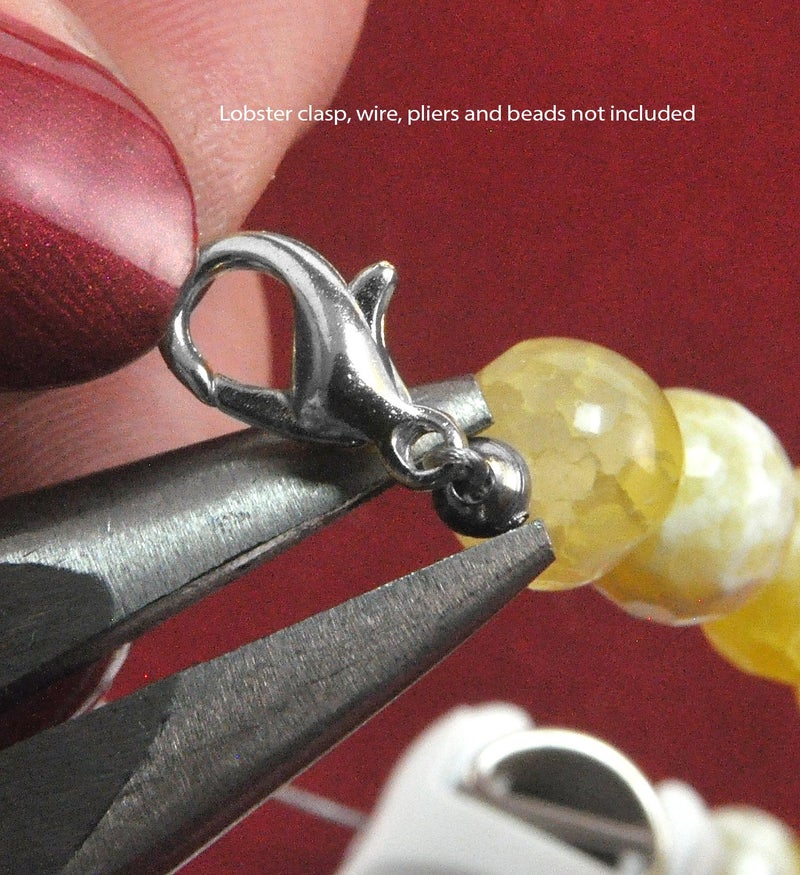 Bead Buddy 8 Piece Magical Crimploks Silver - Clasps for Jewelry Making - Jewelry Clasps and Closures - Silver - Image 3